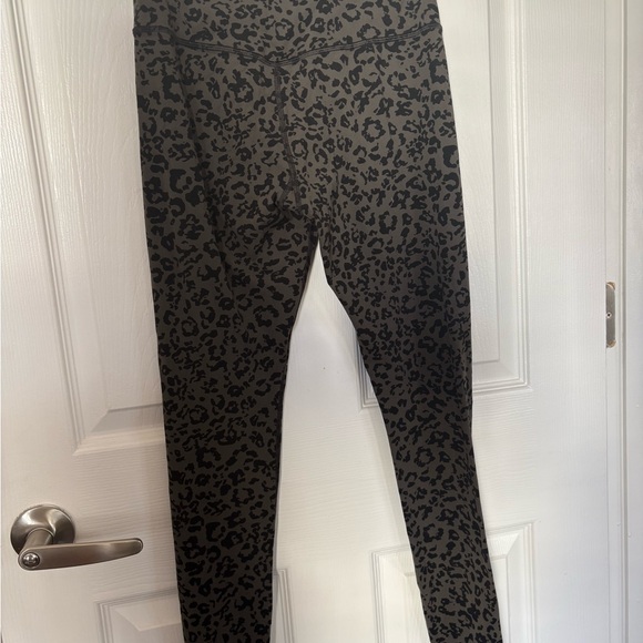 Athleta Black and Gray Animal Print Leggings - Picture 3 of 5